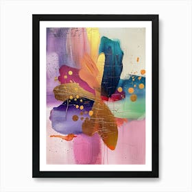 Abstract colorful Painting Art Print