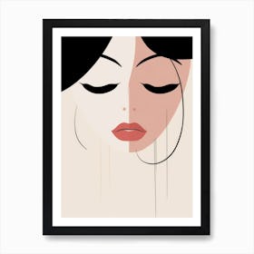 Woman'S Face 12 Art Print