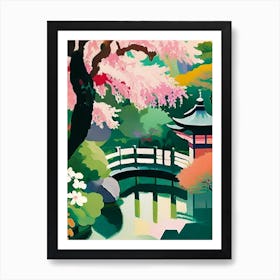 Japanese Friendship Garden, Usa Abstract Still Life Art Print