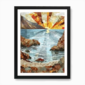 Sunset At The Beach 46 Art Print