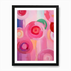 Pink Circles 4 Art Print