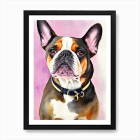 French Bulldog Watercolour Dog Art Print