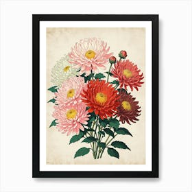 Chrysanthemums 1 Art Print