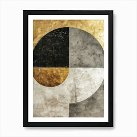 'Black And Gold' 1 Art Print