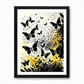 Butterflies In Flight 3 Art Print