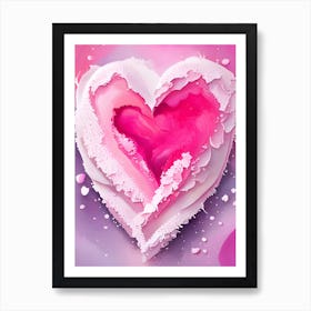 Pink Heart Art Print