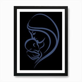 Mother And Child Happy Mother's Day 29 Art Print