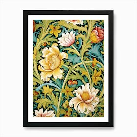 Floral Wallpaper By William Morris 2 Art Print