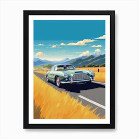 A Aston Martin Db5 In The The Great Alpine Road Australia 1 Art Print