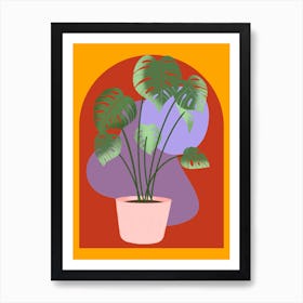 Purple Plant Poster Art Print