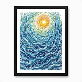 Ocean Wave Art Print