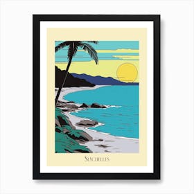 Poster Of Minimal Design Style Of Seychelles 2 Art Print