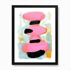 Pink Pop Painting Abstract 2 Art Print