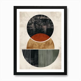 Hermite Bauhaus Mid Century Art Print