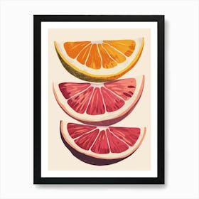 Oranges And Grapefruits 1 Art Print