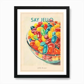 Jelly Beans Vintage Retro Illustration 2 Poster Art Print