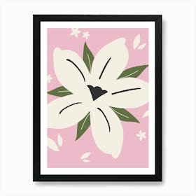 Tropical Flower | 05 - Pink Botanical Art Print