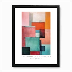 Colourful Abstract 4 Exhibition Poster Art Print