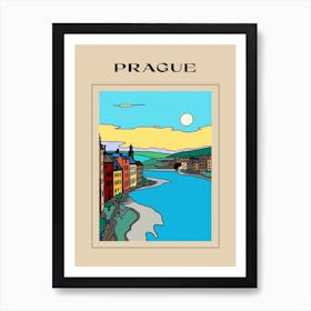 Minimal Design Style Of Prague, Czech Republic3 Poster Art Print