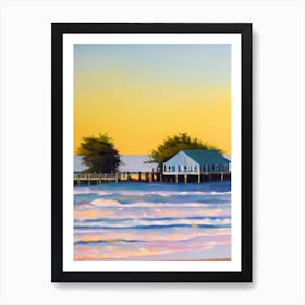 Rehoboth Beach, Delaware Bright Abstract Art Print