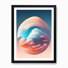 Hydrogen Cloud Comic Space Space Art Print