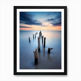 Sunset At The Beach 5 Art Print