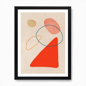 Nordic Organic Abstract Shapes Art Print