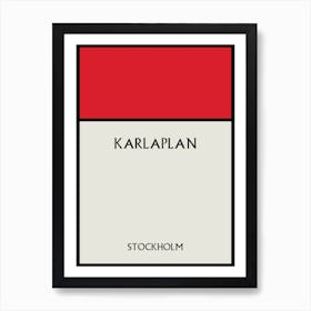 Karlaplan Stockholm Sweden Art Print