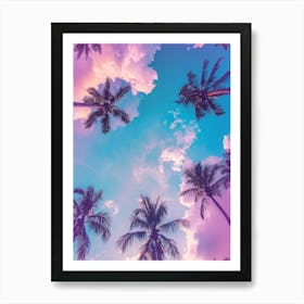 Palm Trees In The Sky 12 Art Print