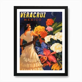 Woman From Veracruz, Mexico Art Print