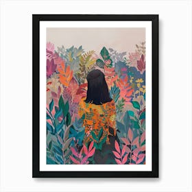 In The Garden Colourful Art Print