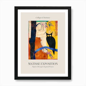 Owl 3 Matisse Inspired Exposition Animals Poster Art Print