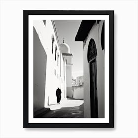 Tangier, Morocco, Black And White Photography 2 Art Print