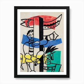 Fernand Léger Les Deux Clowns (1953) Art Print