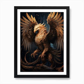 Griffin Digital Painting 1 Art Print