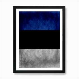 Estonia Flag Texture Art Print