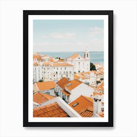 Lisbon Clay Rooftops Art Print