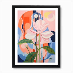 Lily 7 Hilma Af Klint Inspired Pastel Flower Painting Art Print