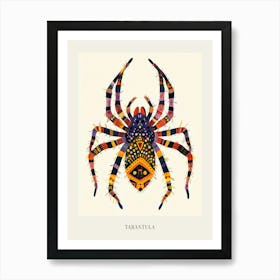 Colourful Insect Illustration Tarantula 5 Poster Art Print