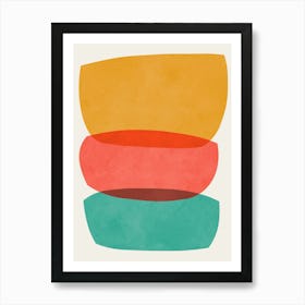 Colorful expressive forms 7 Art Print