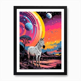 Zebra Painting Art Print