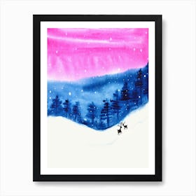 One Cold Night Art Print