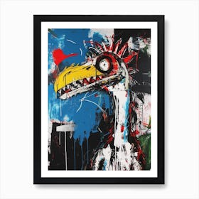 Graffiti Abstract Dinosaur 3 Art Print