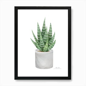 Aloe vera plant. Green plant. Beautiful plant. Thorns plant. Aloe vera flowers.9 Art Print