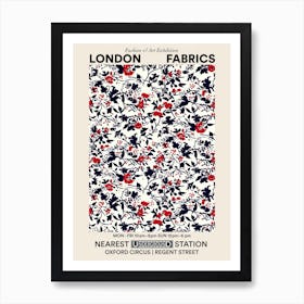 Poster Floral Oasis London Fabrics Floral Pattern 3 Art Print