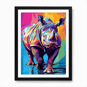 Rhino Painting Poster