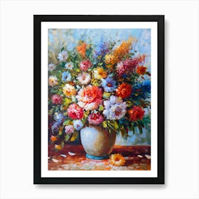 Flowers In A Vase 51 Art Print