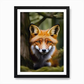 Fox In The Woods Art Print