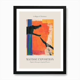 Crocodile 3 Matisse Inspired Exposition Animals Poster Art Print