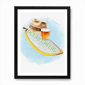 Ocean Cheers Art Print